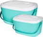Excellent Houseware Koelboxen set - Mintgroen - 15 en 30 liter - 2 stuks
