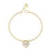 PULSERA GUESS armband Crazy In Love Heart Pave Bracelet Yellow Gold goudkleurig