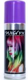Merkloos Haarspray of haarverf - kleur paars - verkleed accessoires - 125 ml - volwassenen en kinderen - carnaval