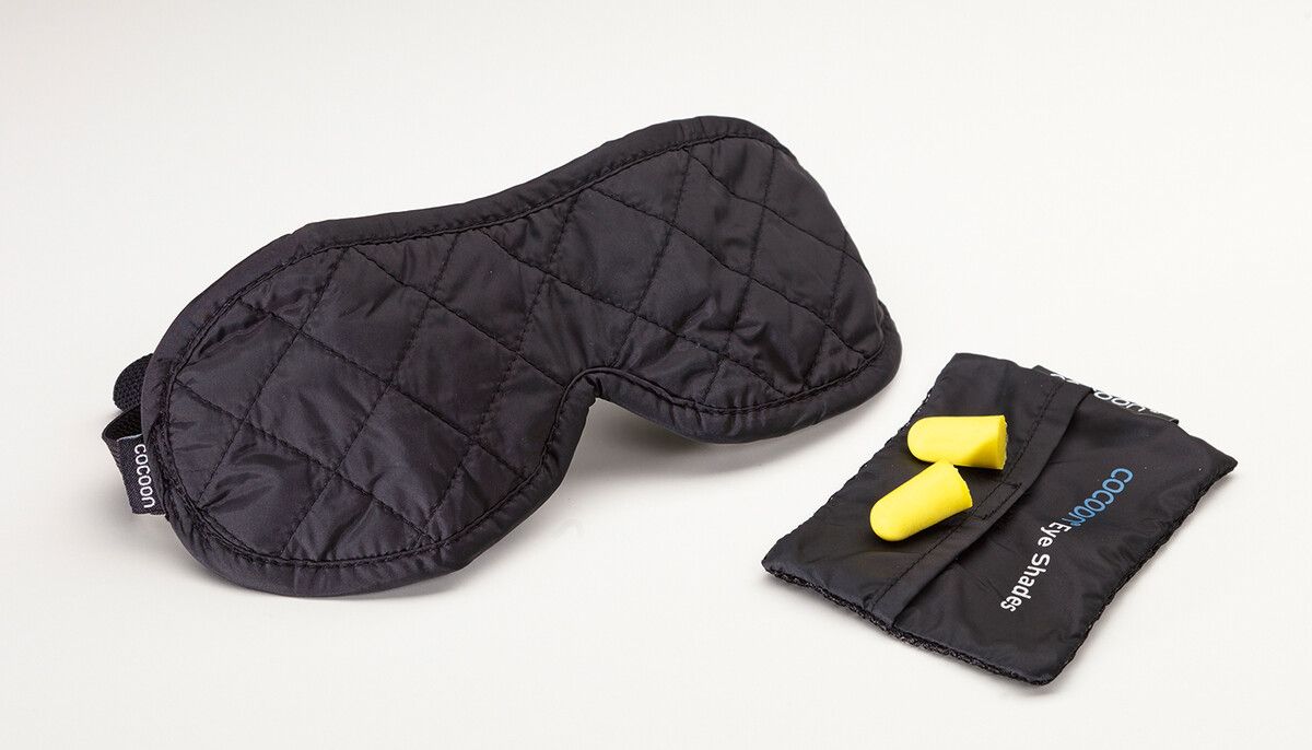 Cocoon ES03 Slaapmasker - Zwart/Grijs - Nylon - Handwasbaar