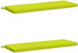 vidaXL - 2-delige Bankkussens SOEST - 100% Polyester - Vert vif