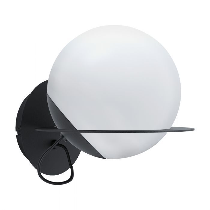 EGLO Sabalete Wandlamp - 1 lichts - E27 - Zwart/Wit