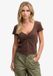 Superdry Athletic Essentials Top Dames Kastanjebruin/Roze Polkadot Katoen Maat 6
