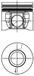 Kolbenschmidt 41285620 zuiger & ringen | Compatibel met: FORD TRANSIT Bus, TRANSIT Kasten, TRANSIT Pritsche/Fahrgestell