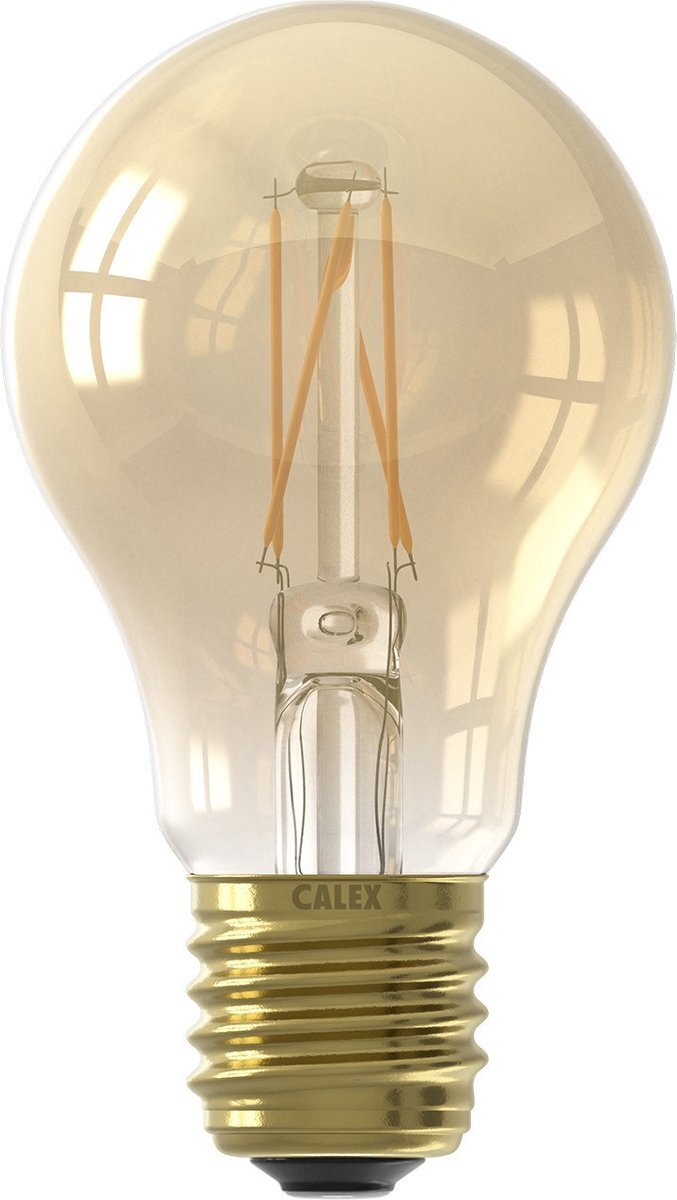 Calex - LED - Lamp - 7.5W (vervangt 60W) E27 806lm - Gold - Dimbaar - (2 stuks)