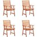 Maison Exclusive - Chaise de salle à manger d'extérieur lot de 4 et coussins acacia massif