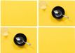 Wicotex Luxe Placemats Plain - Set van 12 - Geel - 43 x 30 cm