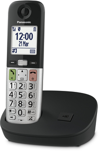 Panasonic KX-TGU-410EXB - Senioren Dect Telefoon - Groot Display - Grote Toetsen - Zwart/Zilver