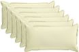 vidaXL - Taie d'oreiller - 6 pièces - Bois - Crème - 40 x 70 cm - Polyester