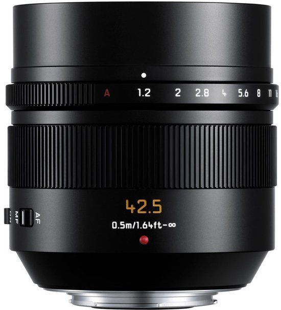 Panasonic Leica DG Nocticron 42.5mm f/1.2 ASPH Power OIS MFT-mount objectief Zwart