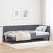 Maison Exclusive - Cadre de lit d'angle gris foncé 100 x 200 cm velours