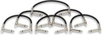 Hosa IRG-600.5, Gitaar patch kabels, Low-profile met haakse jack pluggen, 6 in / 15 cm, set van 6 stuks