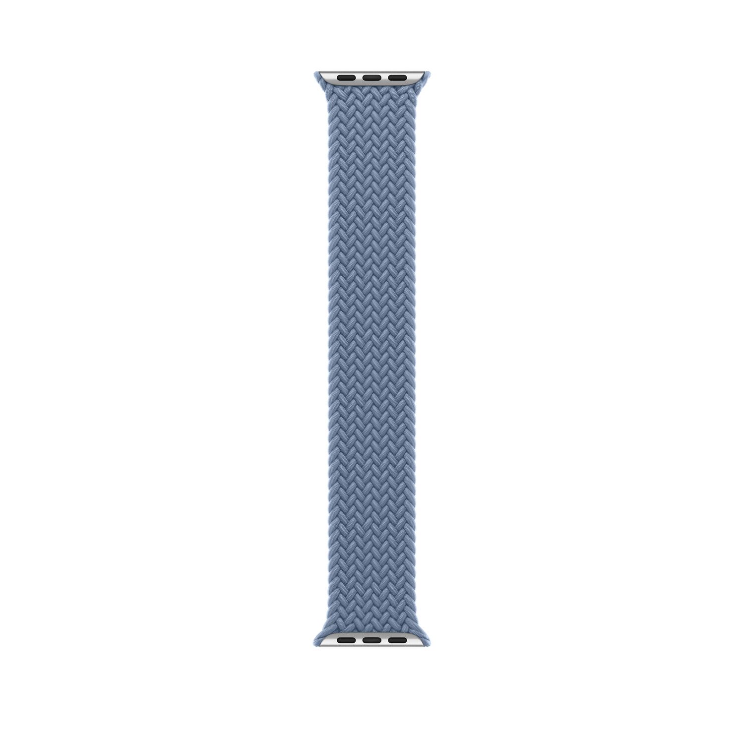Apple Gevlochten solobandje voor de Apple Watch | 44/45/46/49 mm - Maat 11 - Slate Blue