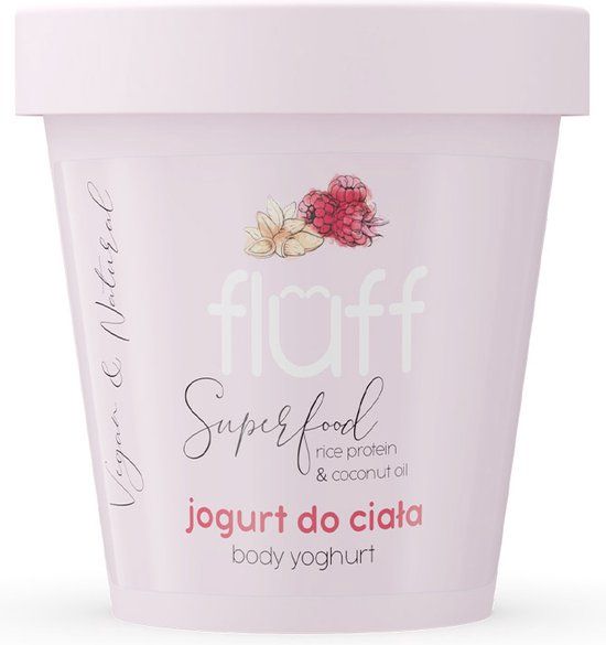 FLUFF Body Yoghurt - Raspberries & Almonds 180ml