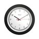 MEBUS Funk-Wanduhr / klassisches Model / schwarzer Rahmen / weißes Zifferblatt / 29cm Durchmesser / Rund / Funkuhr (DCF77) / Modell: 19447 / Farbe: Schwarz, Weiß