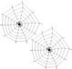 Boland Spinnenweb - 2 stuks - 150 cm - Zwart