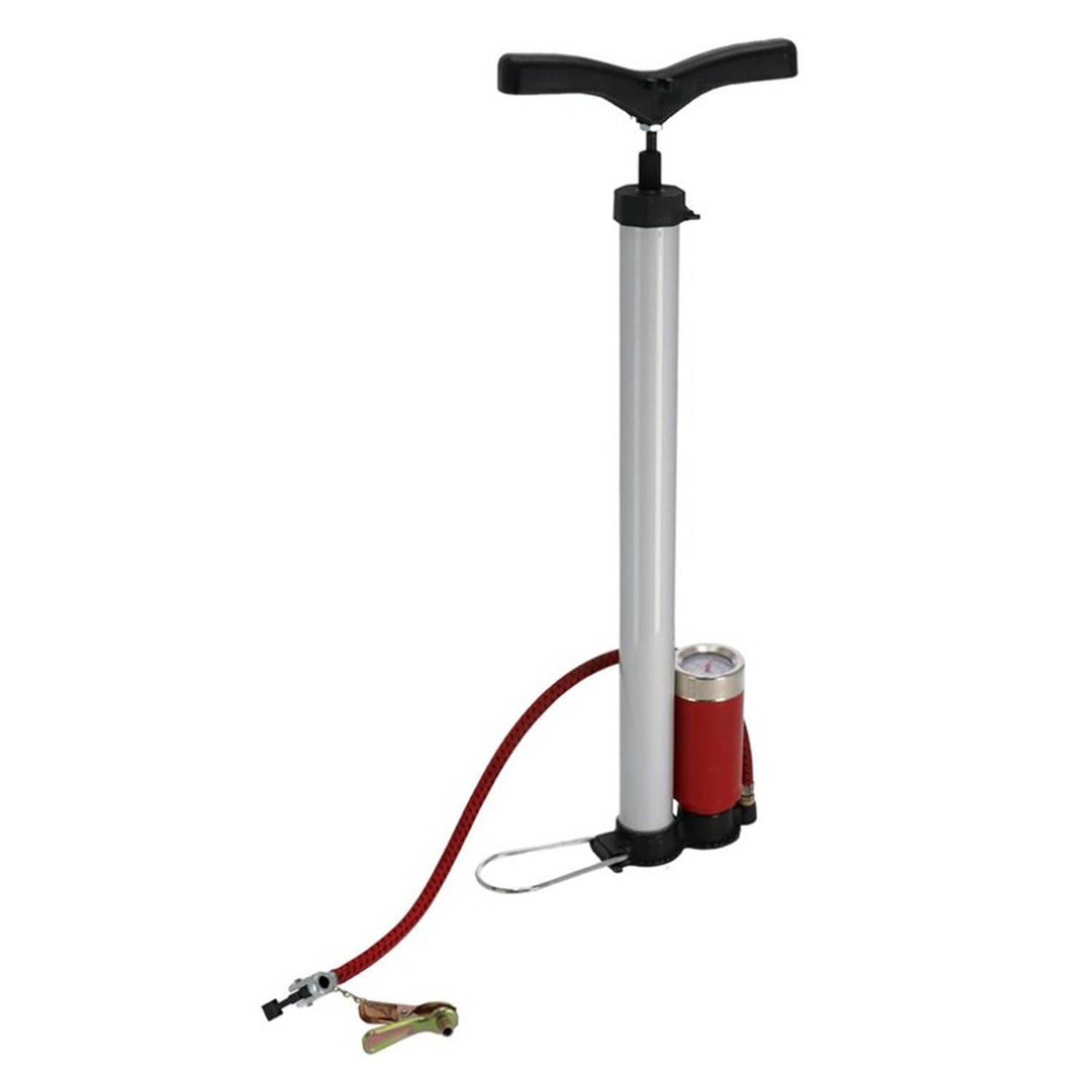 Gerimport Luxe fietspomp inclusief manometer - luchtpomp met drukmeter