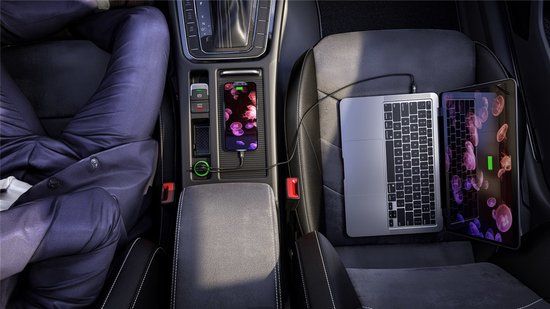 Goobay Dual-USB Car Charger - USB-C PD (45W) - Black