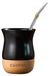 Set Yerba Mate - Tasse en céramique avec base en bois - Paille et brosse incluses