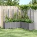 Maison Exclusive - Jardinière avec treillis, gris clair, 160 x 160 x 140 cm, PP