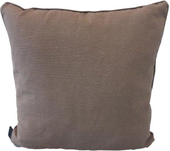 Merkloos Madison 2 stuks! Sierkussen 60x40 cm panama taupe