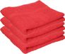 Towelcity Serviette de bain de luxe - 3x - rouge - 50 x 90 cm - 550 grammes - Coton