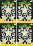Merkloos / Sans marque Johntoy B.V. Glow in the Dark sterren - 42x stuks - plafond en muur - Heelal stickers