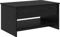 vidaXL Salontafel Zwart Eiken 80 x 50,5 x 41,5 cm Bewerkt hout