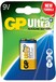 GP Batteries Ultra Plus Alkaline 1604AUP - Huishoudelijke batterij - 9V - 1 stuk