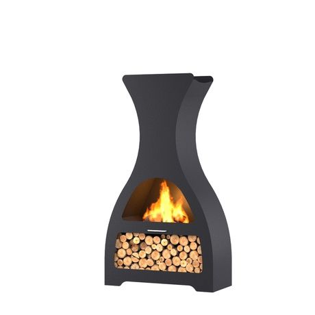 Barbecook Kuro S-U Outdoor Fireplace - Black
