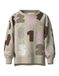 NAME IT Sweatshirt 'NMFOLYDIA' bruin / grijs gemêleerd / rosa / wit