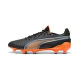 PUMA Voetbalschoen 'King Ultimate' oranje / zwart / zilver