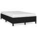 vidaXL Cadre de lit Tissu Noir 140x190 cm