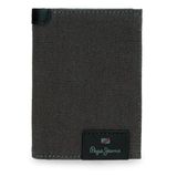 Pepe Jeans Hilltop Verticale portemonnee met portemonnee grijs 8,5 x 11,5 x 1 cm leer by Joumma Bags