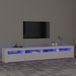 Prolenta Maison Exclusive - TV-meubel met LED-verlichting, wit, 240x35x40 cm