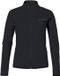 VAUDE Women's Matera LS Tricot II, fietskleding, Dames, Sporttrui, Lange mouw, Opstaande kraag, Zijzakken, Rits, Effen, black, Maat 34