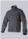 BP Werkjas 1795-720 herenjas met stretch-inzetstukken, katoen/polyester, lange mouw, casual, mannen, antraciet/rood