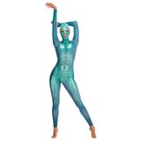 Erotische Fantasie Overal - Jumpsuit moulante à manches longues au look fantaisie