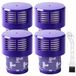 4 Filtres et 1 Brosse de nettoyage - Plastique