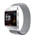 By Qubix Qubix - Milanese bandje voor Fitbit Ionic - Maat L - Zilver