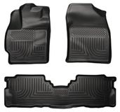 Husky Liners Weatherbeater Vloermatten | Past 2012-2017 Toyota Prius V | Voor en 2e rij, 3-delig Zwart - 98911