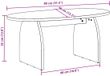 vidaXL Salontafel bruin 80 x 40 x 35 cm massief grenenhout