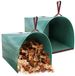 Unyqoos® Set de 2 grands sacs à déchets de jardin avec mécanisme pop-up et poignées renforcées