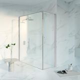 FortiFura Galeria Douchecabine - 60x180x200 cm - Veiligheidsglas - Antikalk - Hoogglans chroom