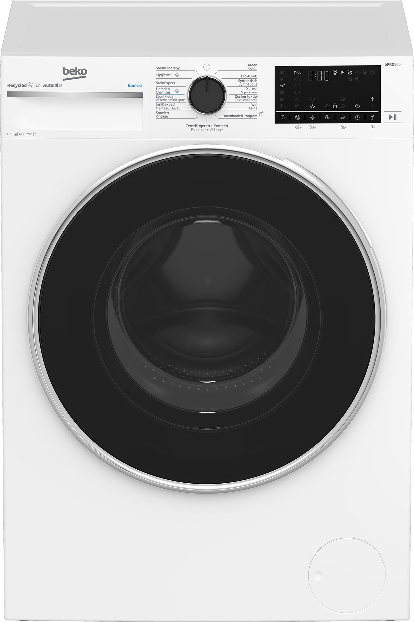 Beko B5WT5104106W - Wasmachine - 10 kg - 1400 RPM - Wit