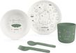 Miniland Baby ML Baby: EETSET KIKKER, 5-delig, in bioplastiek, ecofriendly collectie, vaatwasmachinebestendig, 6m+