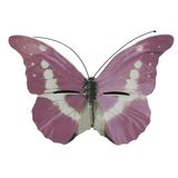 Decoris Insectenhotel - vlinderhuis - roze - 20 cm - Tuindecoratie - Diervriendelijk - Hotel/huisje voor vlinders