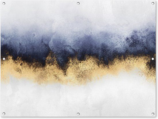 GreatGardenPosters Tuinposter - Glitter - Goud - Abstract - Luxe - 120x90 cm