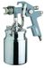 ABAC Verfpistool G-551A, perslucht verfspuitapparaat, spuitpistool/spuitpistool met 1 L zuigbeker, Ø 1,5 mm spuitmond, ronde of vlakke straal, max. druk 4 bar