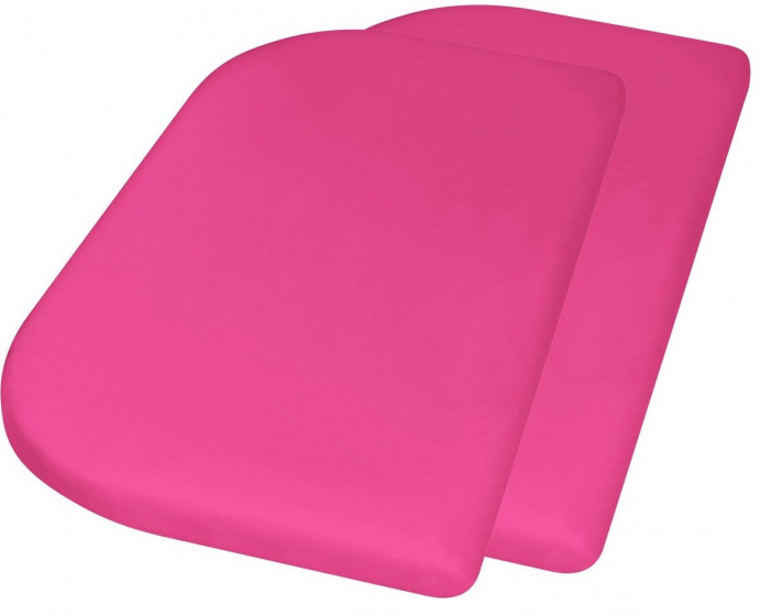 Playshoes hoeslaken junior 89 x 51 + 10 cm katoen roze 2 stuks roze